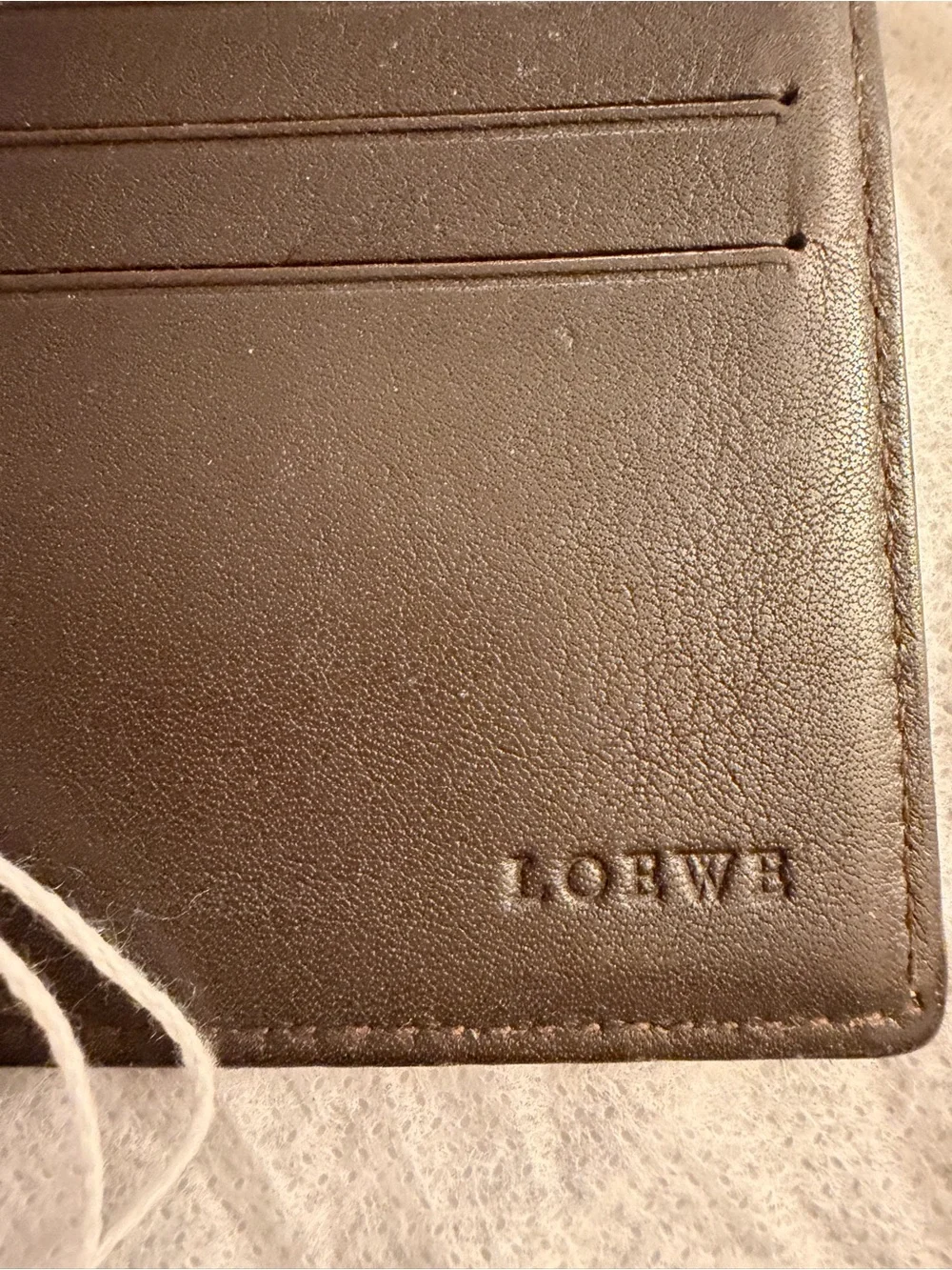 LOEWE Brown Anagram Canvas Card & Key Holder